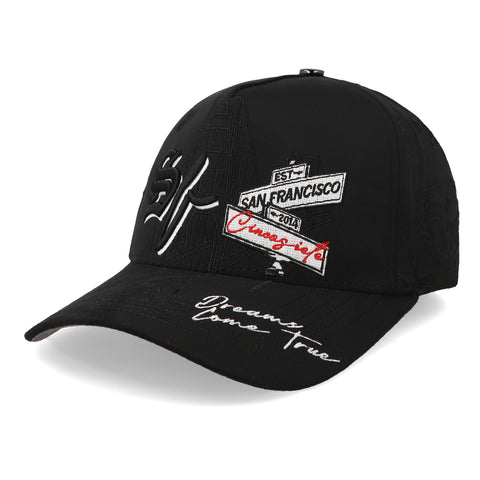 Gorra 5.7 San Francisco Dreams Premium Negro Curva Unitalla