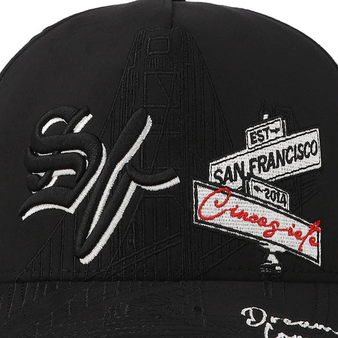 Gorra 5.7 San Francisco Dreams Premium Negro Curva Unitalla