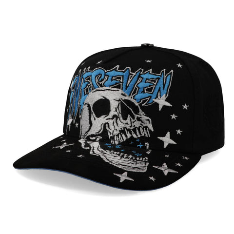Gorra 5.7 Five Seven Skull Blue Stars Negro Unitalla