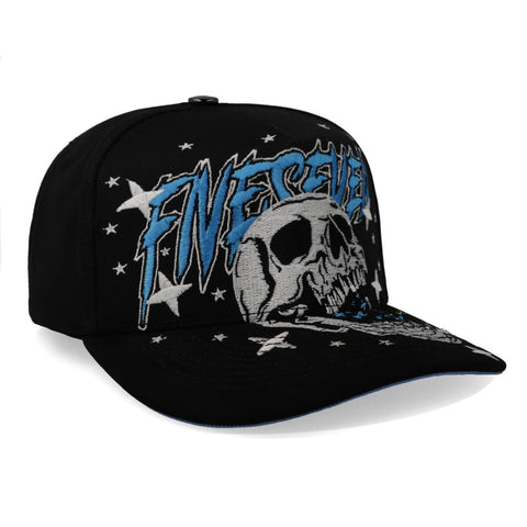 Gorra 5.7 Five Seven Skull Blue Stars Negro Unitalla