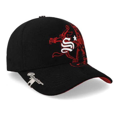 Gorra 5.7 FS Chreub Demon F25 Negro Rojo Unitalla