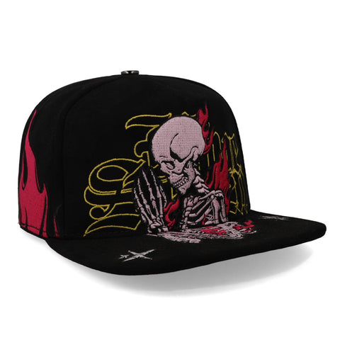 Gorra 5.7 Skull 3 Amarillo Rosa Unitalla
