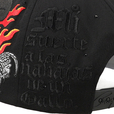 Gorra 5.7 Skull Rooster F25 Negro Naranja Unitalla