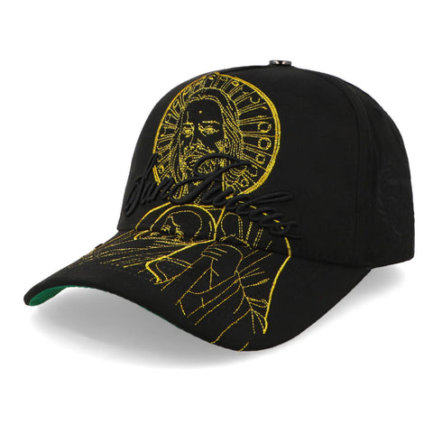 Gorra 5.7 San Judas F25 Negro Dorado Unitalla