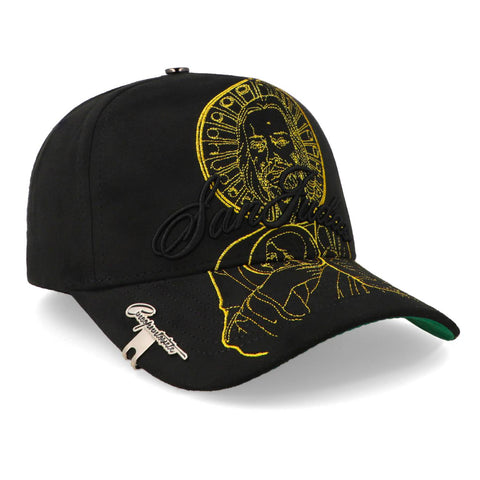Gorra 5.7 San Judas F25 Negro Dorado Unitalla