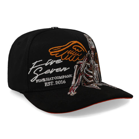 Gorra 5.7 Skull Angel Five Seven Negro Unitalla