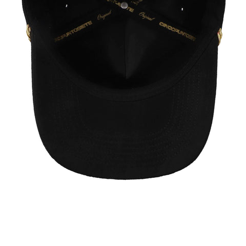Gorra 5.7 Ranch Diamonds Carta Gallo Guirnaldas Negra