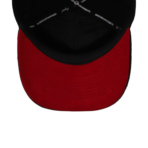 Gorra 5.7 Pura Ambición Skull Roses Premium Negro Curva