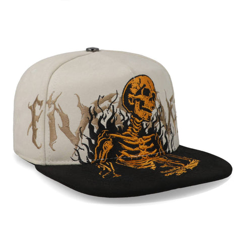 Gorra 5.7 Skull 2 Beige Negro Unitalla