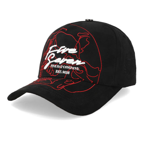 Gorra 5.7 Fine Hat Est 2016 F25 Negro Rojo Unitalla