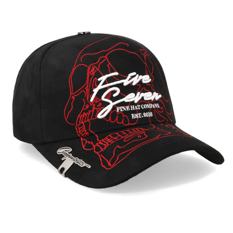 Gorra 5.7 Fine Hat Est 2016 F25 Negro Rojo Unitalla