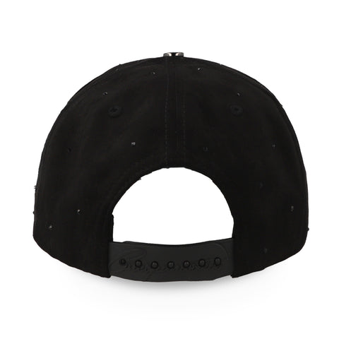 Gorra 5.7 Fire Diamonds Negro/Morado Snapback Curva Unitalla