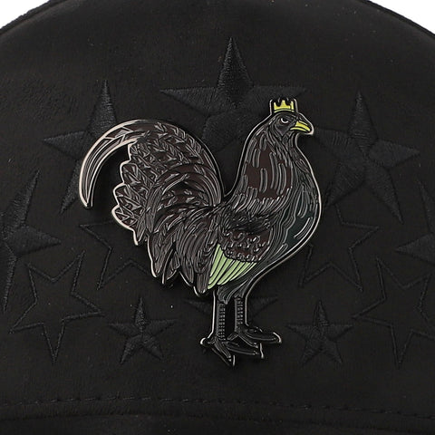 Gorra 5.7 Black Star Rooster Flight Negro Curva Unitalla