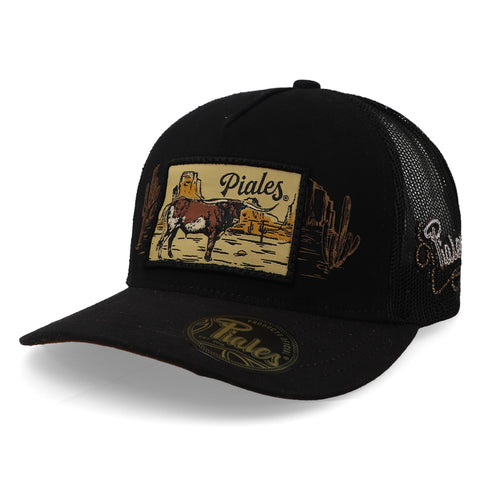 Gorra Piales Sahuaro Long Horn Negro Unitalla