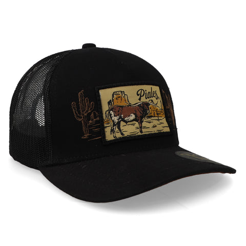 Gorra Piales Sahuaro Long Horn Negro Unitalla
