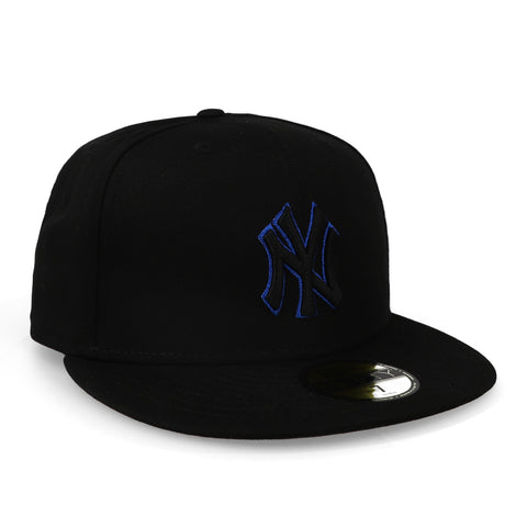 Gorra New Era 59 Fifty MLB Yankees Metallic Outline Cerrado