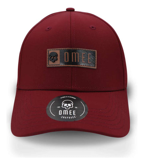 Gorra Omee Parche Burgundy Vino Unitalla