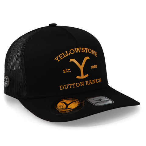 Gorra Ranch & Corral Yellowstone 11 Yw11 Negro Unitalla