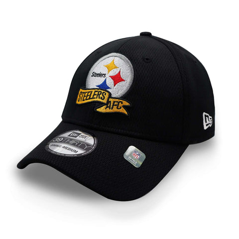 Gorra New Era 39 Thirty NFL Steelers Sideline Coach Negro