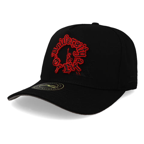 Gorra JC Hats University of Life Curva Negro Unitalla