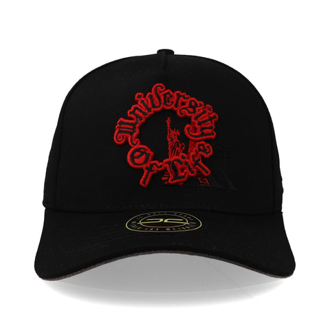 Gorra JC Hats University of Life Curva Negro Unitalla