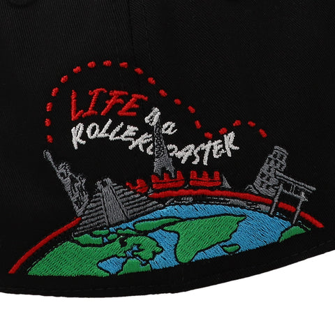 Gorra JC Hats University of Life Curva Negro Unitalla