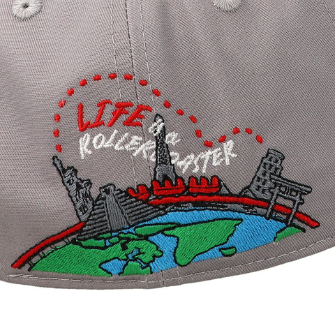 Gorra JC Hats University of Life Curva Gris/Negro Unitalla