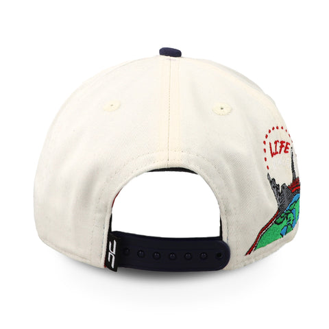 Gorra JC Hats University of Life Beige/Azul Marino Unitalla