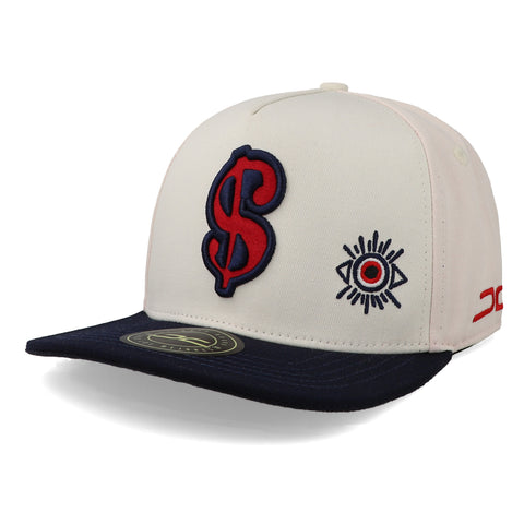Gorra JC Hats Cash Money Beige/Azul Marino Unitalla