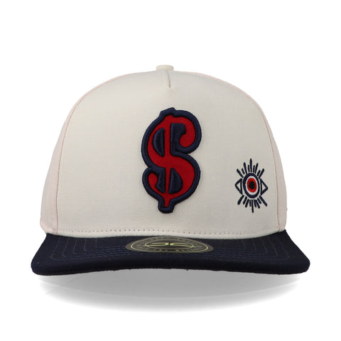 Gorra JC Hats Cash Money Beige/Azul Marino Unitalla