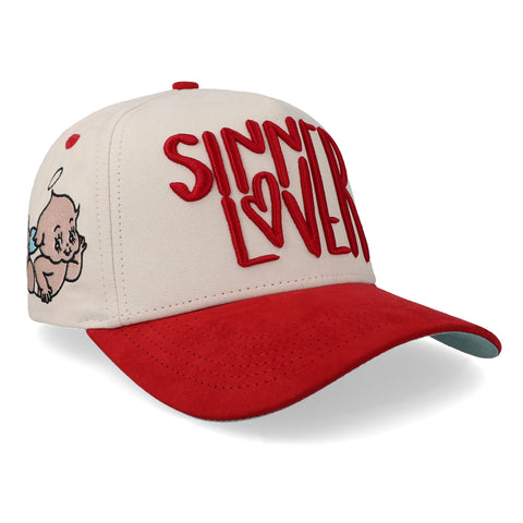Gorra High Stakes Sinner/Lover Blanco/Rojo Unitalla