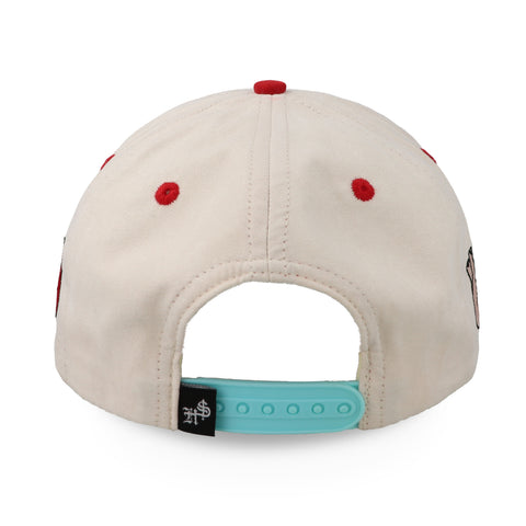 Gorra High Stakes Sinner/Lover Blanco/Rojo Unitalla