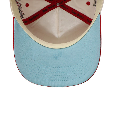 Gorra High Stakes Sinner/Lover Blanco/Rojo Unitalla