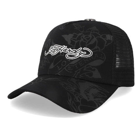 Gorra Ed Hardy Branded Love Eternal Negro Trucker Unitalla