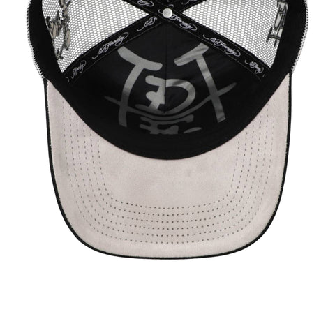 Gorra Ed Hardy Mirror Dragons Negro Trucker Unitalla