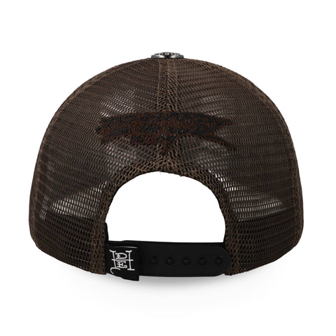 Gorra Ed Hardy Skull On Fire Diamonds Café Trucker Unitalla