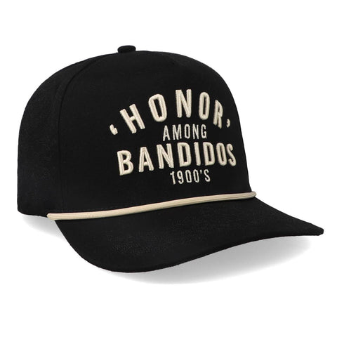 Gorra Cara Blanca Bandido Negra Unitalla