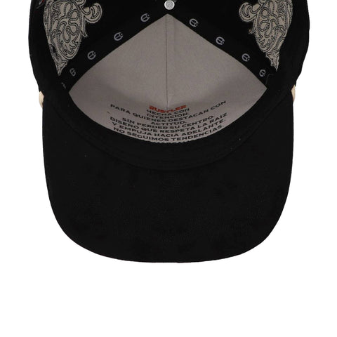 Gorra Cara Blanca Bandido Negra Unitalla