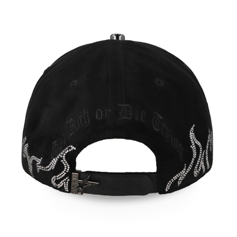Gorra Cash Only 2503 Tumbados Flames Negro Unitalla