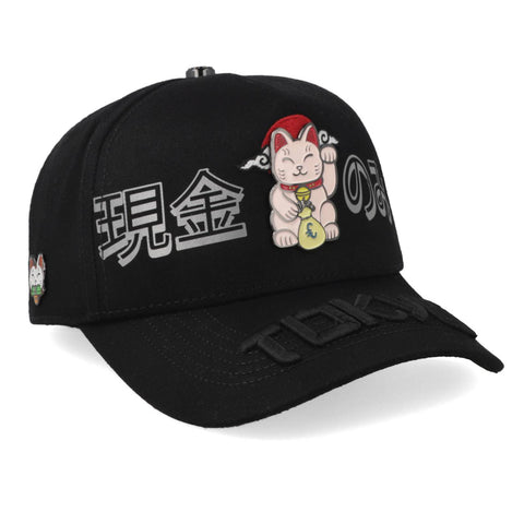 Gorra Cash Only 2506 Lucky Cat Negro Unitalla