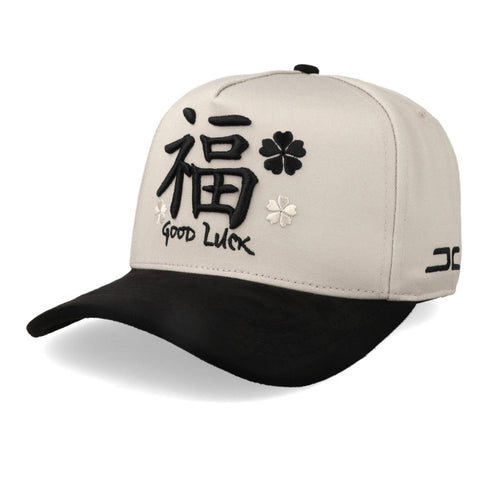 Gorra JC Hats 3594 Good Luck XY Beige Negro Unitalla