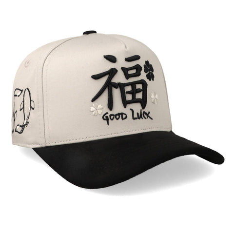 Gorra JC Hats 3594 Good Luck XY Beige Negro Unitalla