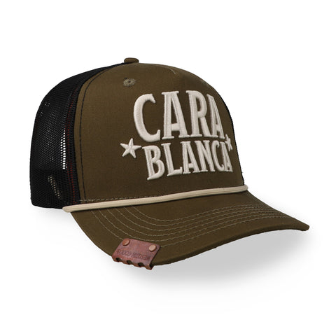 Gorra Cara Blanca CB House Seal Oliva Trucker Unitalla