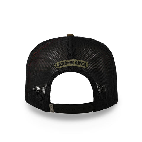 Gorra Cara Blanca CB House Seal Oliva Trucker Unitalla