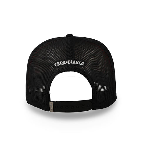Gorra Cara Blanca CB Smooth Buffalo Trucker Negro Unitalla