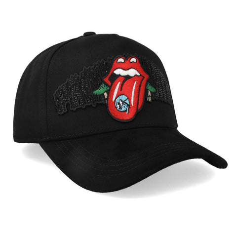 Gorra Problematic Red Tongue PDC Negro Unitalla