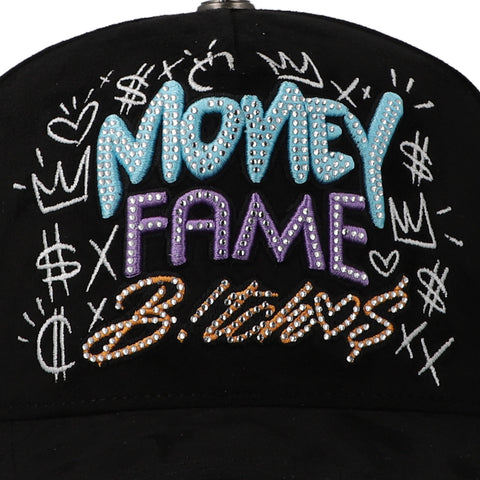 Gorra Aplomo Money Fame Bitches Negro Unitalla
