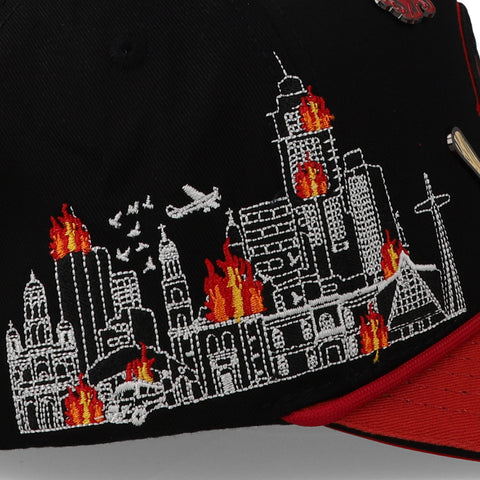 Gorra 1Iron Trendy 2477 Culiacán On Fire Rojo Unitalla