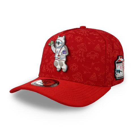 Gorra Mr. Kash Lost In Space Roja Unitalla