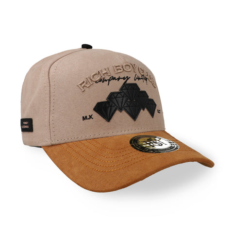 Gorra Mr. Kash Rich Boy Club Caqui y Café Unitalla